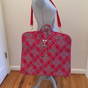 Vera Bradley “Frankly Scarlet” Garment Bag EUC